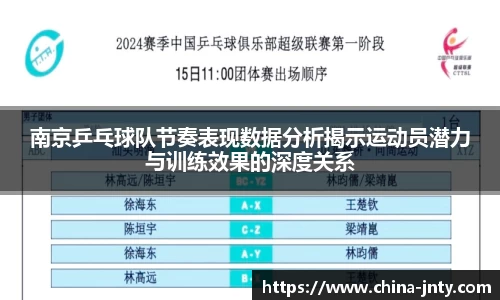 南京乒乓球队节奏表现数据分析揭示运动员潜力与训练效果的深度关系